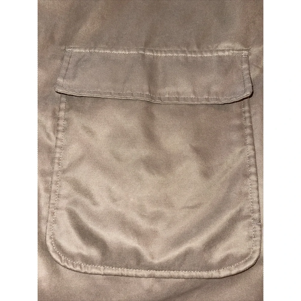 Botany 500 Men's Large Tan Casual Coat Jacket Button Up Quilted Lining Soft